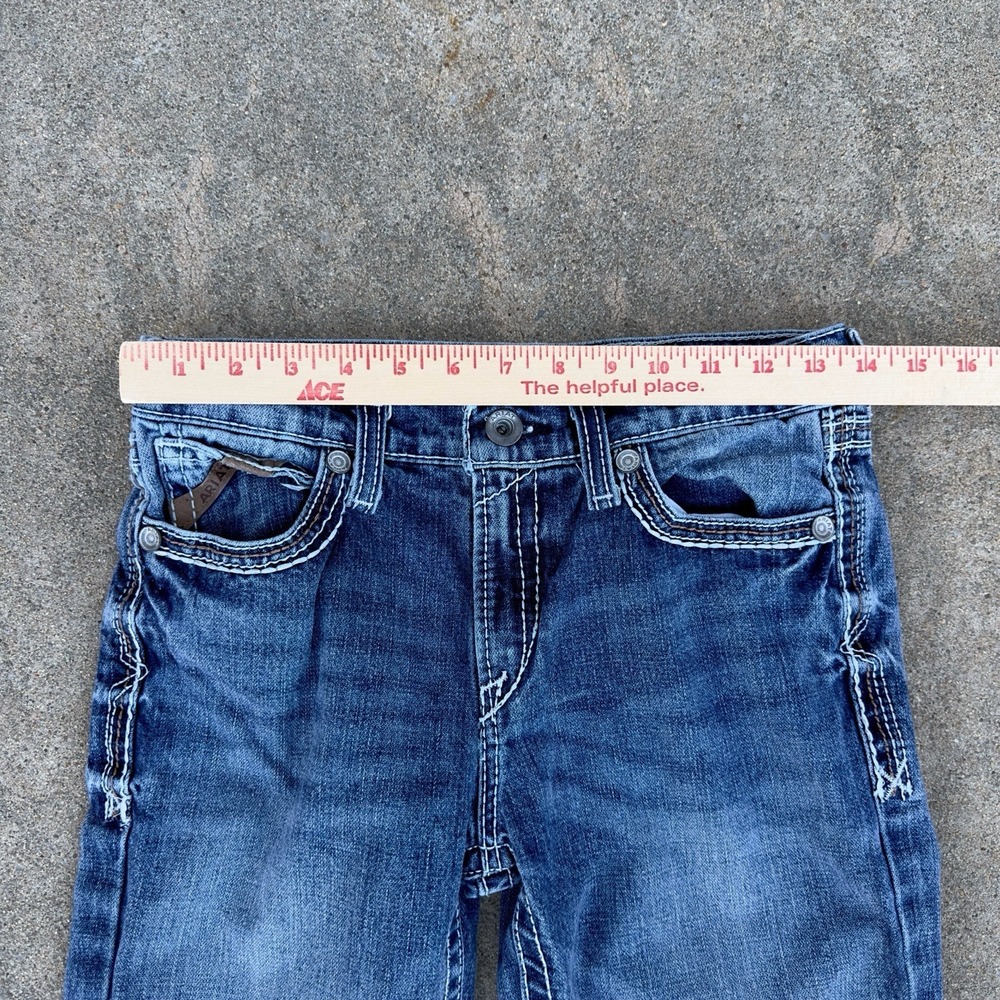 Ariat Boys Youth Size 14 (28x30) B4 Relaxed Boot Denim Jeans Durango Coltrane - Picture 9 of 14